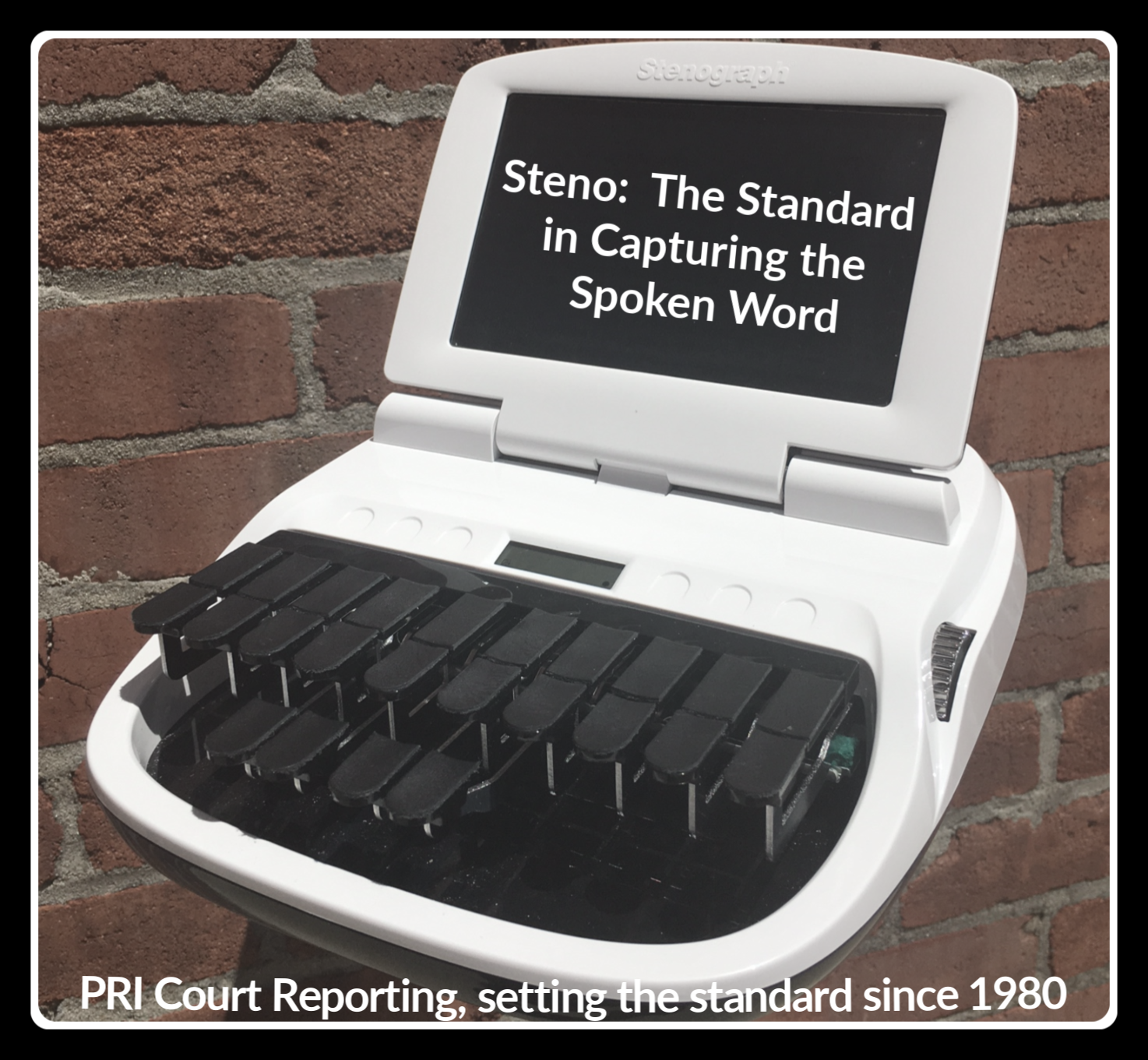 court stenographer keyboard